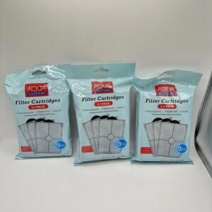 Aqua Culture Filter Cartridges Model L - 3 NEW Packs for 20-55G Aquarium Use